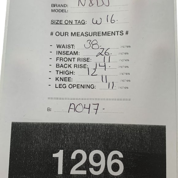 NYDJ  Womens Jeans Tag W16 Blue Light Wash W38xL26 Denim - Picture 5 of 12